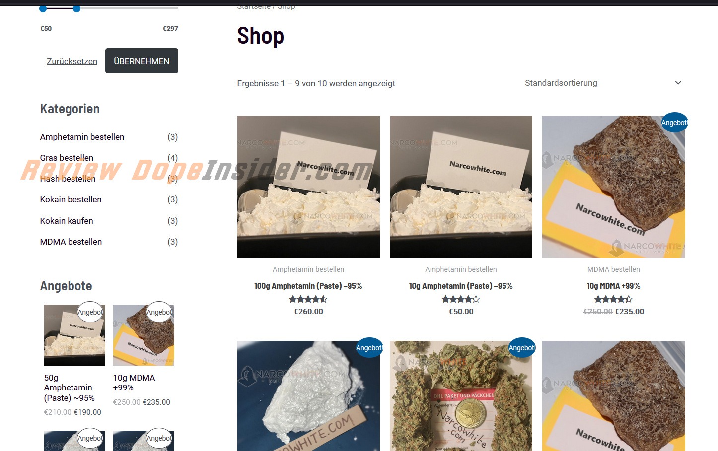 Bewertung zu Narcowhite.com