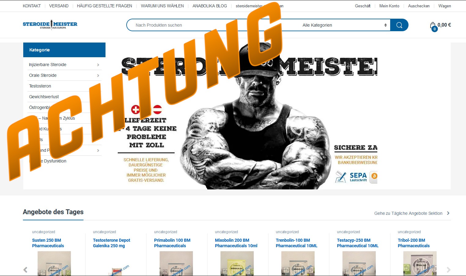 Review zu Steroidemeister.com
